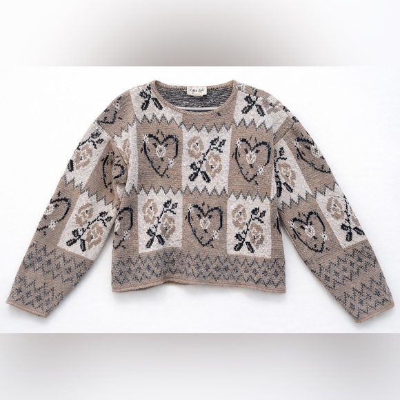Colter Bay Sweaters - Colter Bay Vintage Heart Knit Sweater
